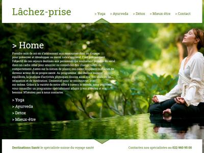 Réalisation du site internet de Lachez-Prise, pour destinations.ch