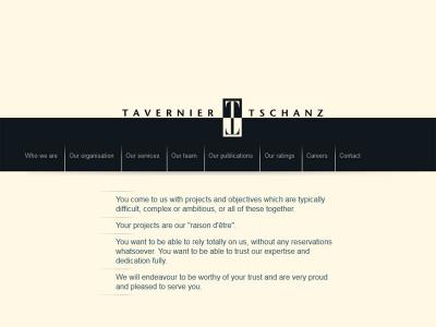 Réalisation du site internet de l'étude Tavernier Tschanz